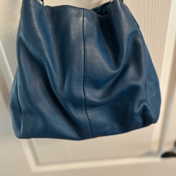 Coach Blue Leather Shoulder Bag - Picture 6 of 14
